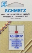 Игла двойная универсальная Schmetz №1,6/80