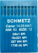 Иглы Schmetz DBx1, SPI №80 для промышленных швейных машин
