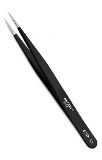Пинцет прямой AKTION ESD-12