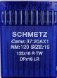 Иглы Schmetz DPx16 LR для Кожи (DPx17 LR) №120 для беспосадочных промышленных швейных машин