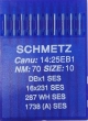 Иглы для трикотажа Schmetz DBx1, SES №70 для промышленных швейных машин