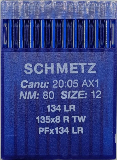 Иглы для кожи Schmetz DPx5 LR (134 LR) №80 для промышленных швейных машин