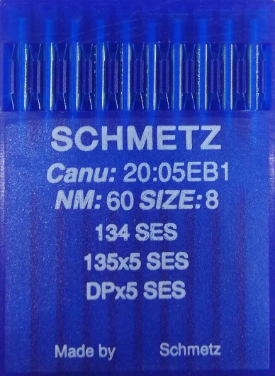 Иглы для трикотажа Schmetz DPx5, SES №60 для промышленных швейных машин