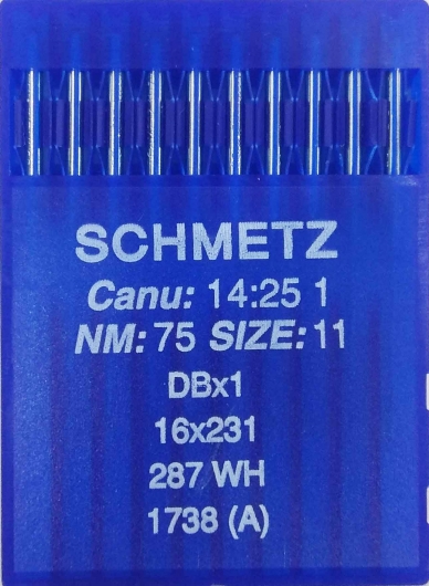 Иглы универсальные Schmetz DBх1 №75 для промышленных швейных машин