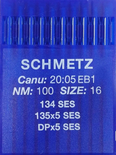 Иглы для трикотажа Schmetz DPx5, SES №100 для промышленных швейных машин