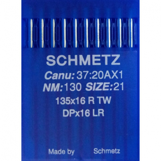 Иглы Schmetz DPx16 LR для Кожи (DPx17 LR) №130 для беспосадочных промышленных швейных машин