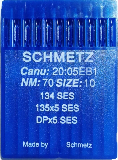 Иглы для трикотажа Schmetz DPx5, SES №70 для промышленных швейных машин
