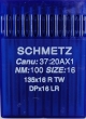 Иглы Schmetz DPx16 LR для Кожи (DPx17 LR) №100 для беспосадочных промышленных швейных машин