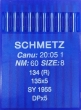 Иглы универсальные Schmetz DPx5 №60 для промышленных швейных машин
