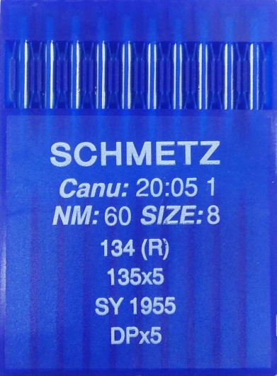 Иглы универсальные Schmetz DPx5 №60 для промышленных швейных машин