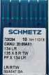 Иглы для кожи Schmetz DPx5 LR (134 LR) №110 для промышленных швейных машин