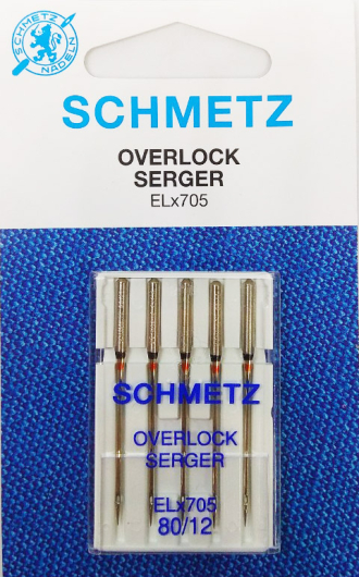 Иглы для оверлока Schmetz №80