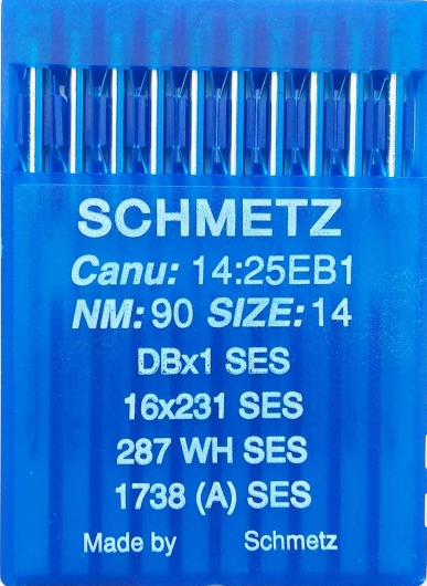 Иглы для трикотажа Schmetz DBx1, SES №90 для промышленных швейных машин