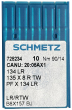 Иглы для кожи Schmetz DPx5 LR (134 LR) №90 для промышленных швейных машин
