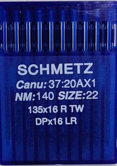 Иглы Schmetz DPx16 LR для Кожи (DPx17 LR) №140 для беспосадочных промышленных швейных машин