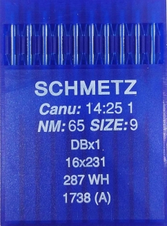 Иглы универсальные Schmetz DBх1 №65 для промышленных швейных машин