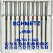 Голки для трикотажу Schmetz асорті №70-90 в наборі 10 голок
