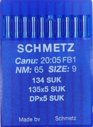 Голки Schmetz DPx5, SUK №65 для промислових швейних машин