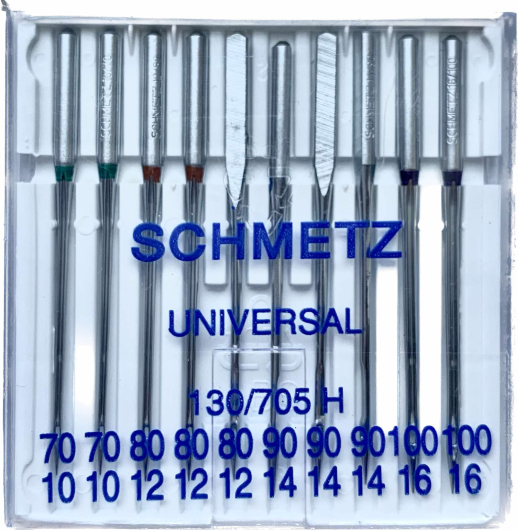 Голки універсальні Schmetz асорті №70-100 в наборі 10 голок