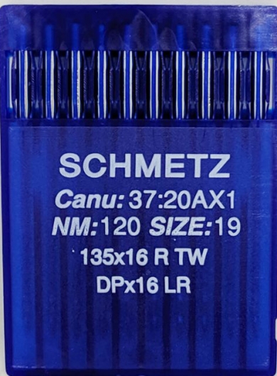 Голки Schmetz DPx16 LR для шкіри (DPx17 LR) №120 для безпосадкових промислових швейних машин