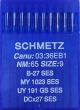 Голки для трикотажу Schmetz DCx27, SES №65 для промислових оверлоків