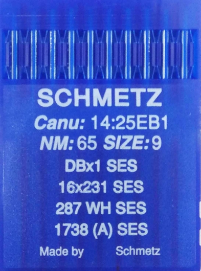 Голки для трикотажу Schmetz DBx1, SES №65 для промислових швейних машин