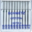 Голки універсальні Schmetz асорті №70-110 в наборі 10 голок