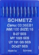 Голки для трикотажу Schmetz DCx27, SES №100 для промислових оверлоків