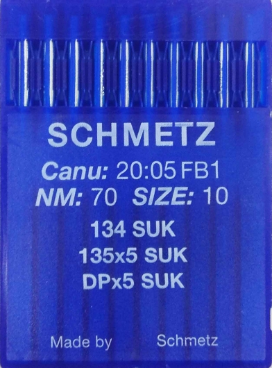 Голки Schmetz DPx5, SUK №70 для промислових швейних машин