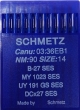 Голки для трикотажу Schmetz DCx27, SES №90 для промислових оверлоків