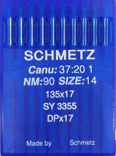 Голки Schmetz DPх17 №90 для безпосадкових промислових швейних машин