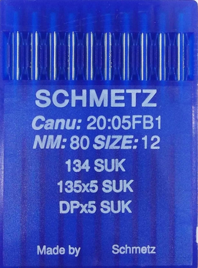 Голки Schmetz DPx5, SUK №80 для промислових швейних машин