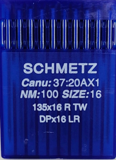 Голки Schmetz DPx16 LR для шкіри (DPx17 LR) №100 для безпосадкових промислових швейних машин