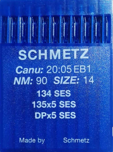 Голки для трикотажу Schmetz DPx5, SES №90 для промислових швейних машин