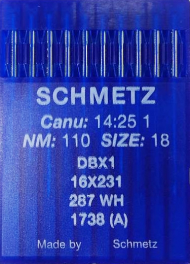 Голки універсальні Schmetz DBх1 №110 для промислових швейних машин
