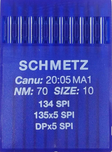 Голки Schmetz DPx5, SPI №70 для промислових швейних машин
