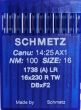 Голки для шкіри Schmetz 1738 (A) LR (DВx1 LR) №100 для промислових швейних машин