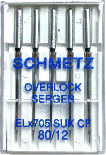 Голки для оверлока трикотажні Schmetz №80