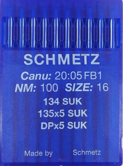 Голки Schmetz DPx5, SUK №100 для промислових швейних машин