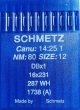 Голки універсальні Schmetz DBх1 №80 для промислових швейних машин