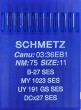 Голки для трикотажу Schmetz DCx27, SES №75 для промислових оверлоків
