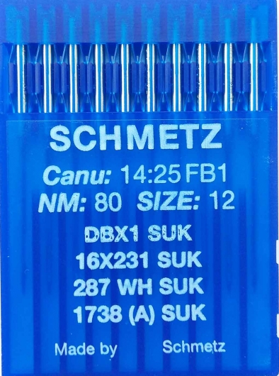 Голки Schmetz DBх1, SUK №80 для промислових швейних машин